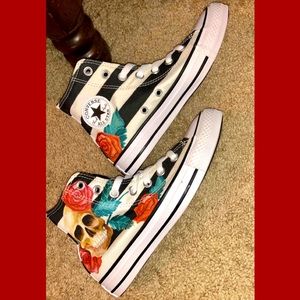 Skull & Rose Converse